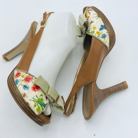 NEW MADDEN  GIRL GORGEOUS & UNIQUE PAINTED LEATHER HEELS NEVER WORN - Picture 1 of 16